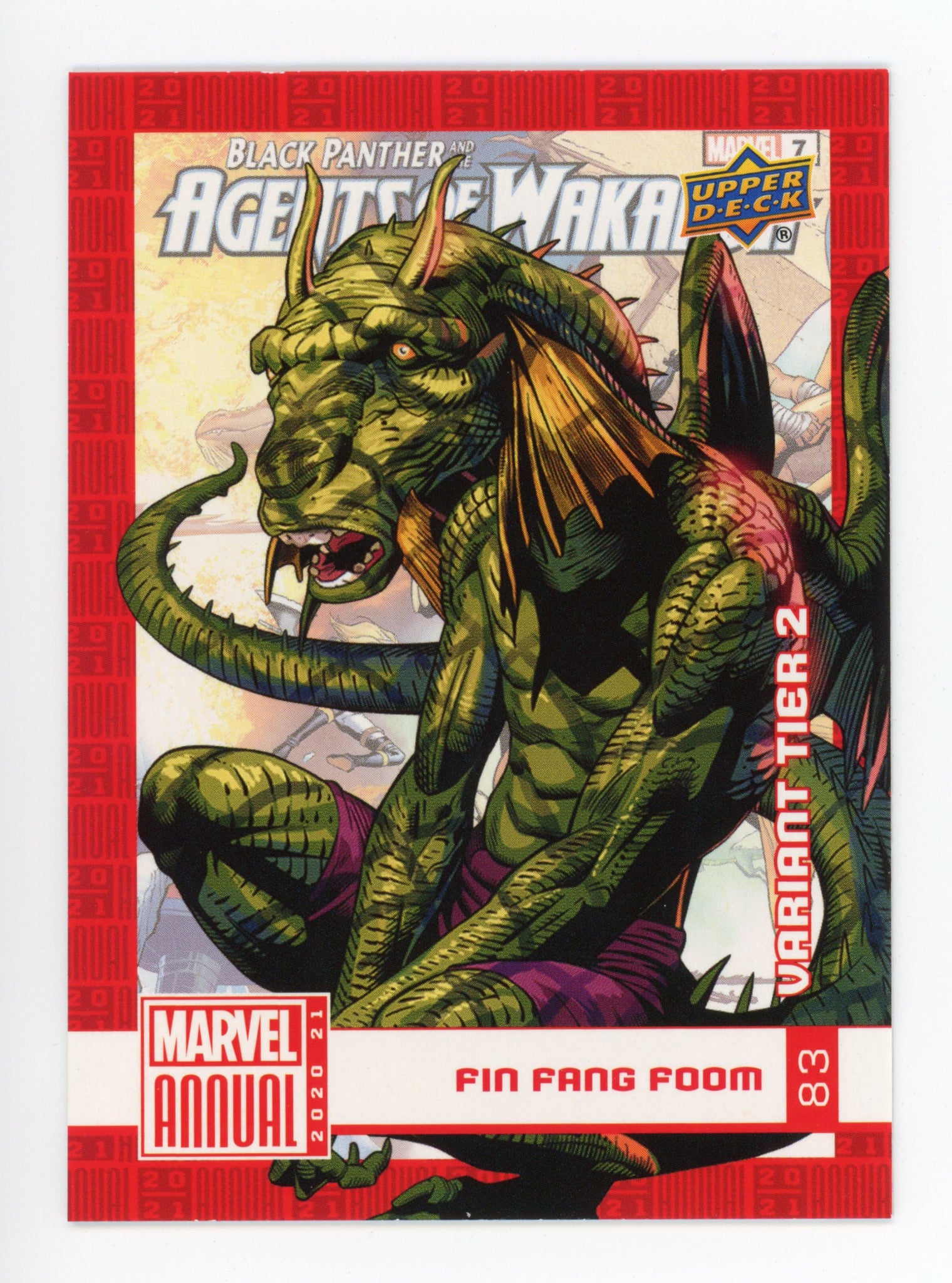2020-2021 Fin Fang Foom Variant Tier 2 Upper Deck Marvel Annual #83