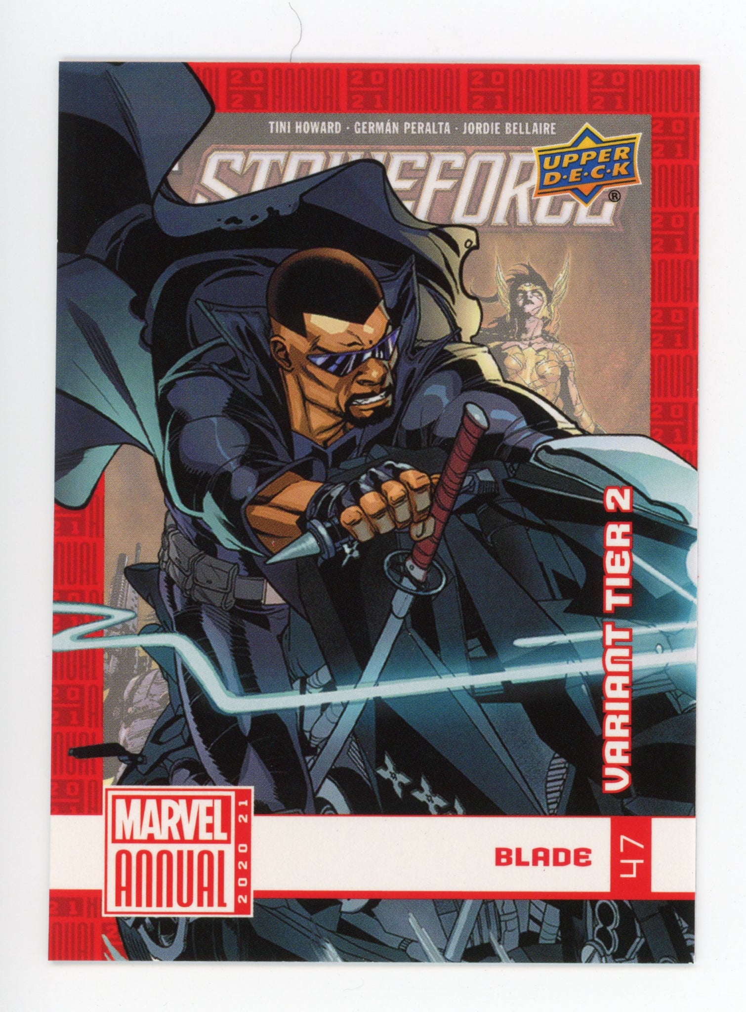 2020-2021 Blade Variant Tier 2 Upper Deck Marvel Annual # 47