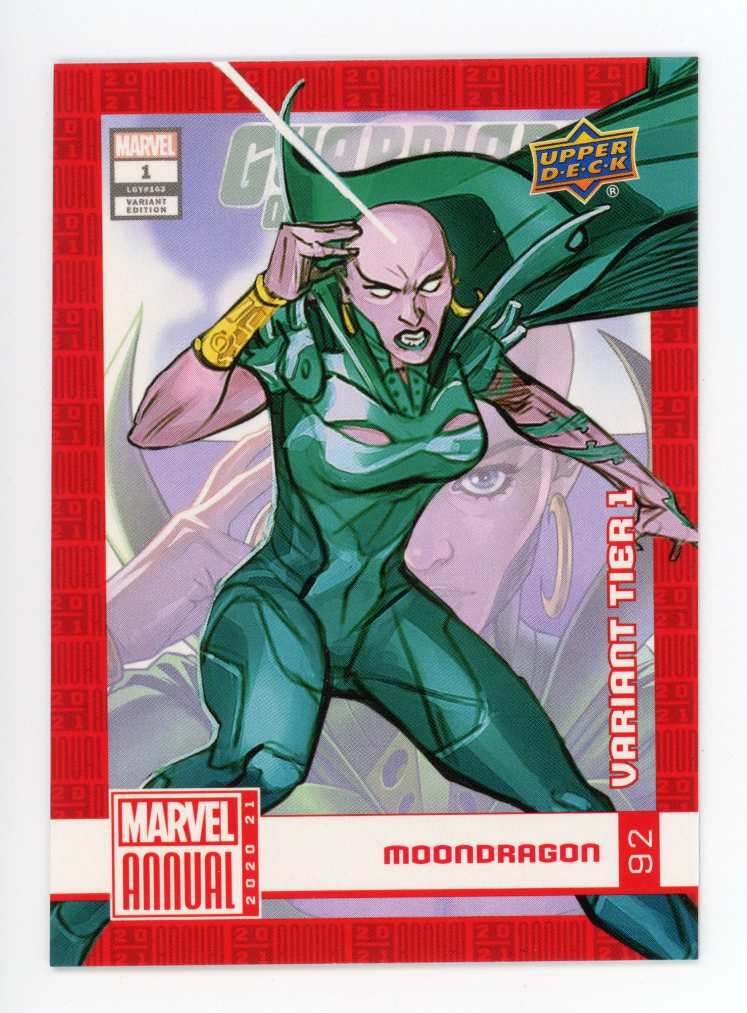 2020-2021 Moondragon Variant Tier 1 Upper Deck Marvel Annual # 92