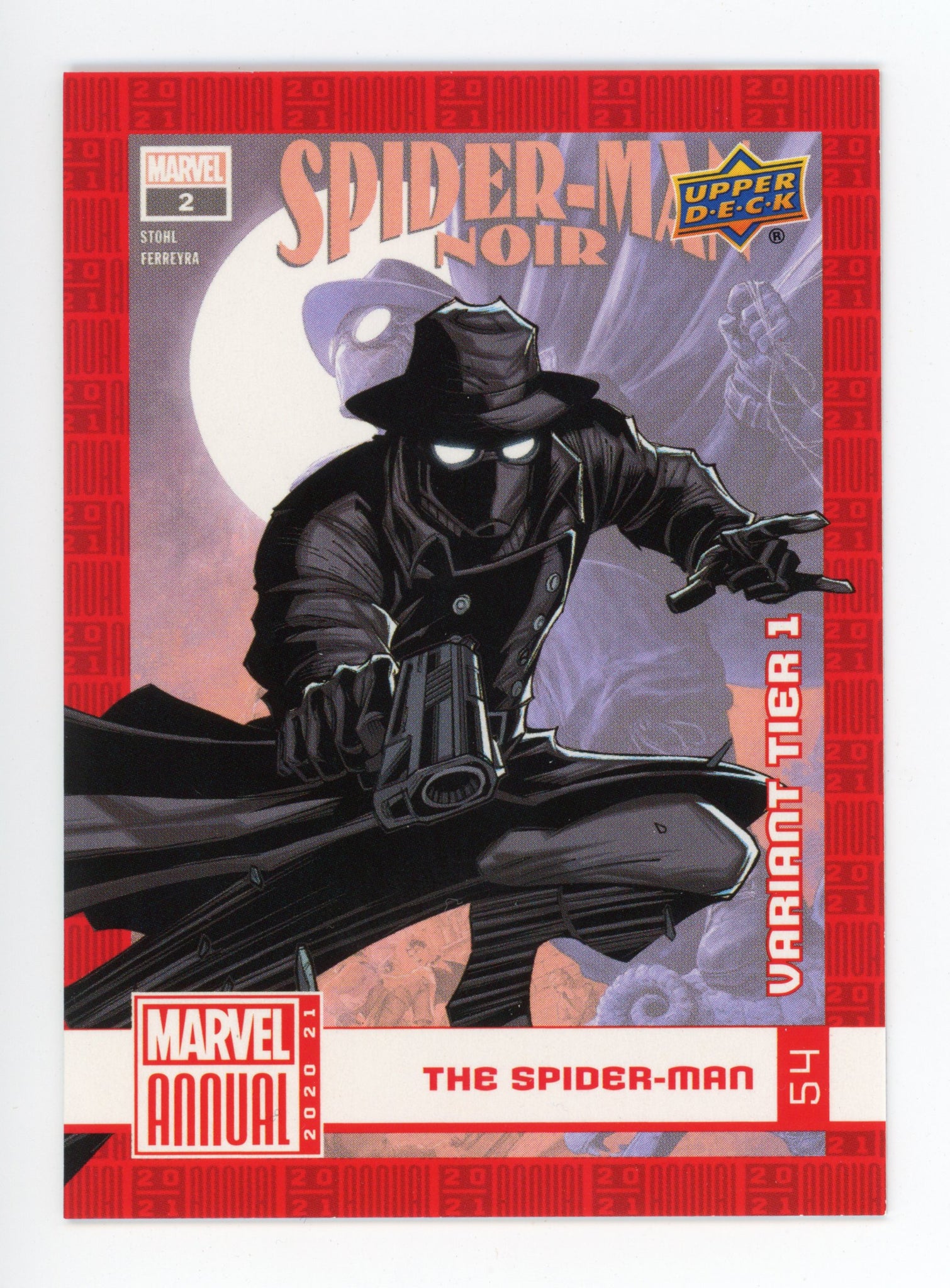 2020-2021 The Spider-Man Variant Tier 1 Upper Deck Marvel Annual # 54