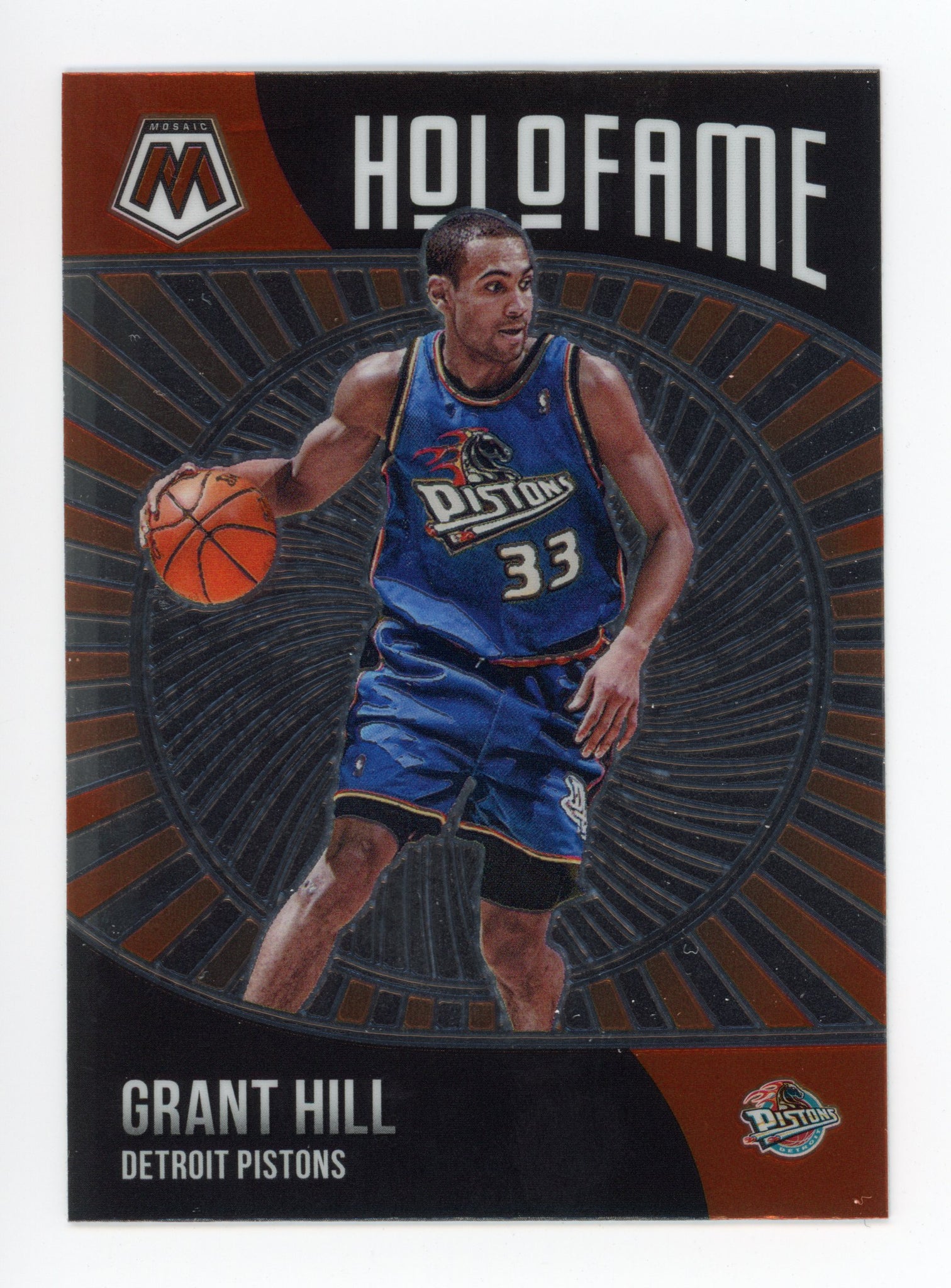 2020-2021 Grant Hill Hol O Fame Mosaic Panini Detroit Pistons # 16