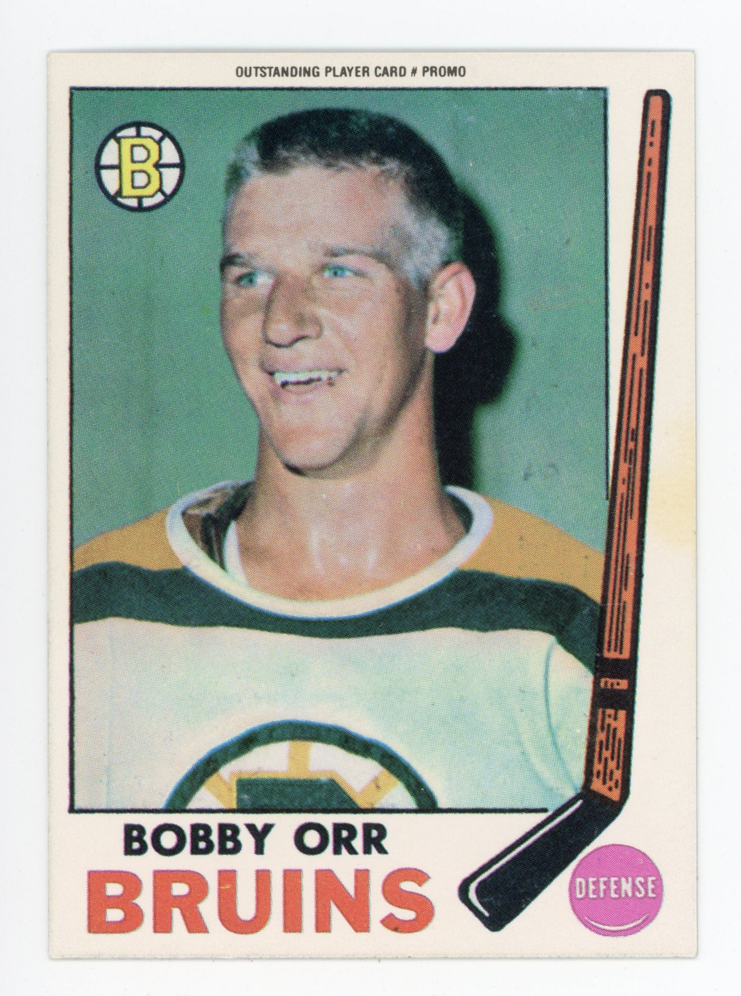 1991 Bobby Orr Outstanding Player Card Promo Boston Bruins # 24