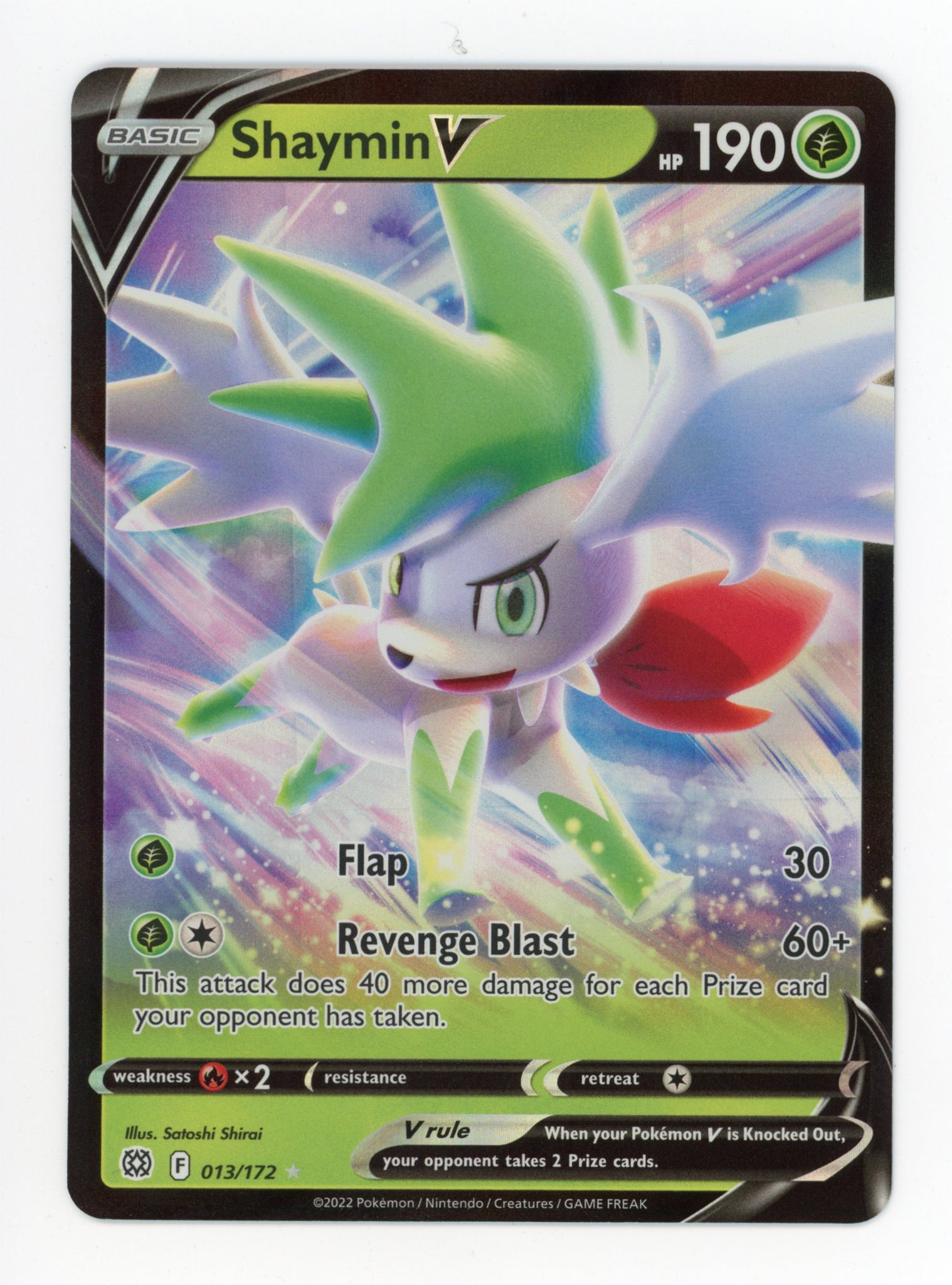 Shaymin V 013/172 Pokemon 2022 Full Art Brilliant Stars