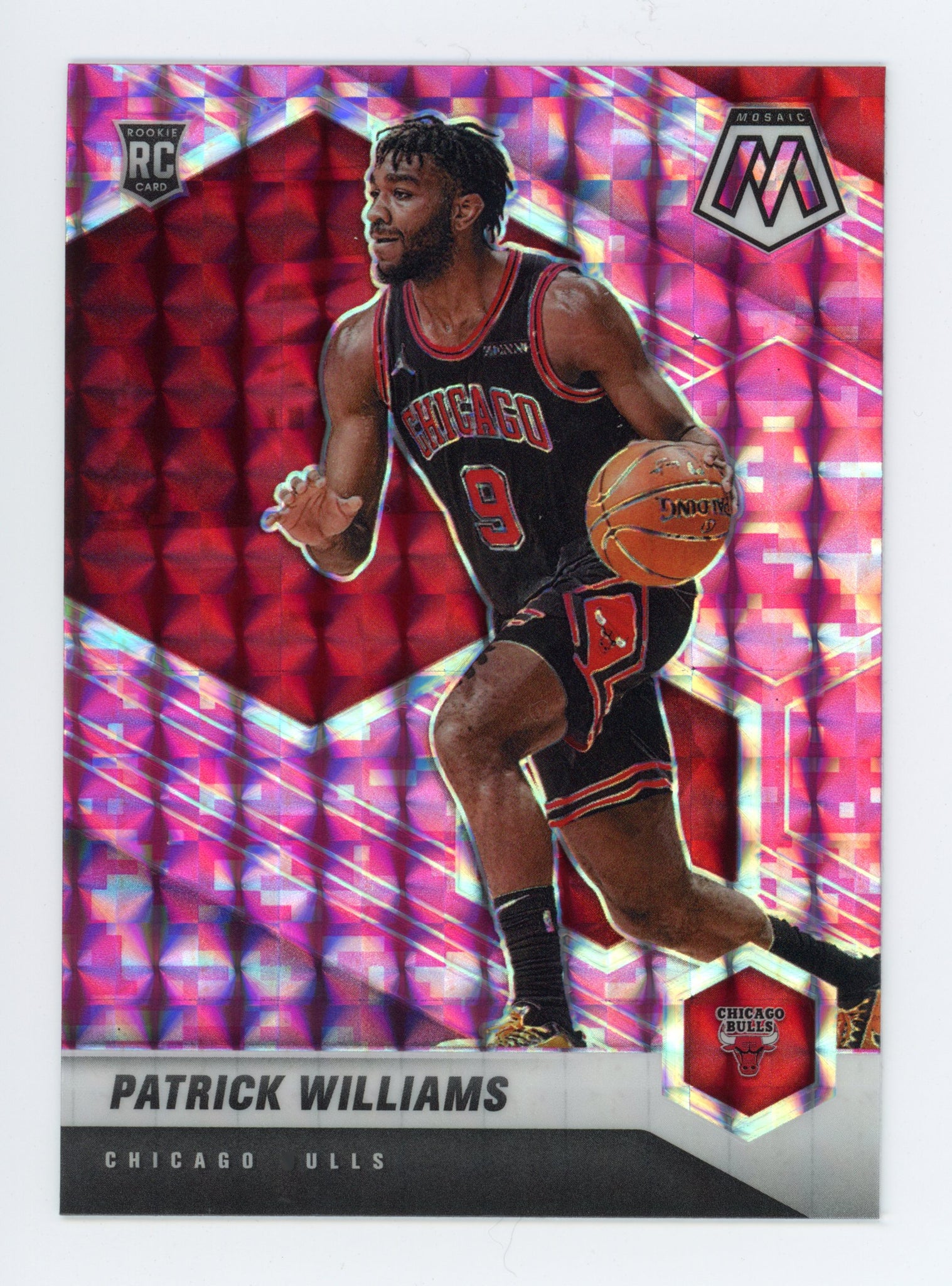 2020-2021 Patrick Williams Rookie Pink Mosaic Panini Chicago Bulls # 206