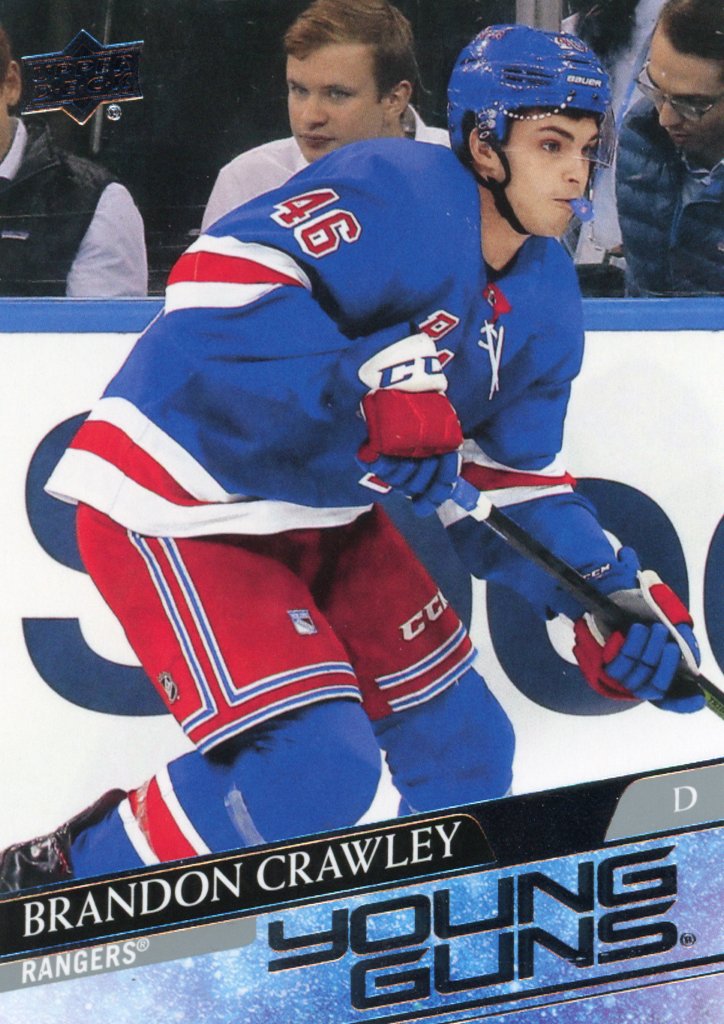 2020-2021 Brandon Crawley Young Guns Upper Deck Series 2 New York Rangers # 464