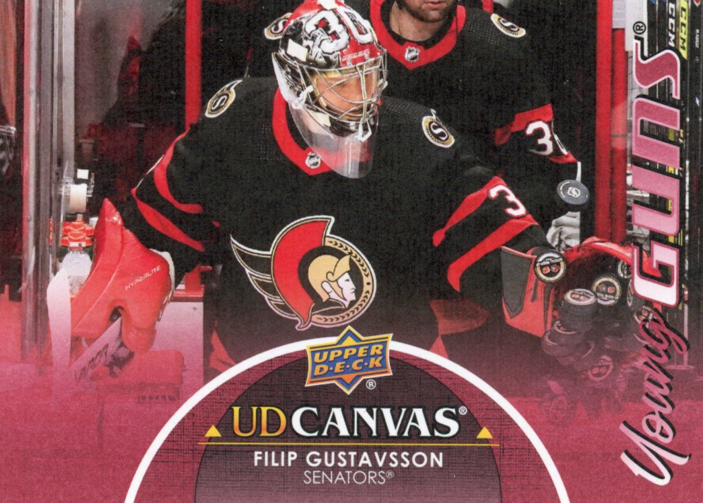 2021-2022 Filip Gustavsson Young Guns Upper Deck Series 1 Ottawa Senators # C93