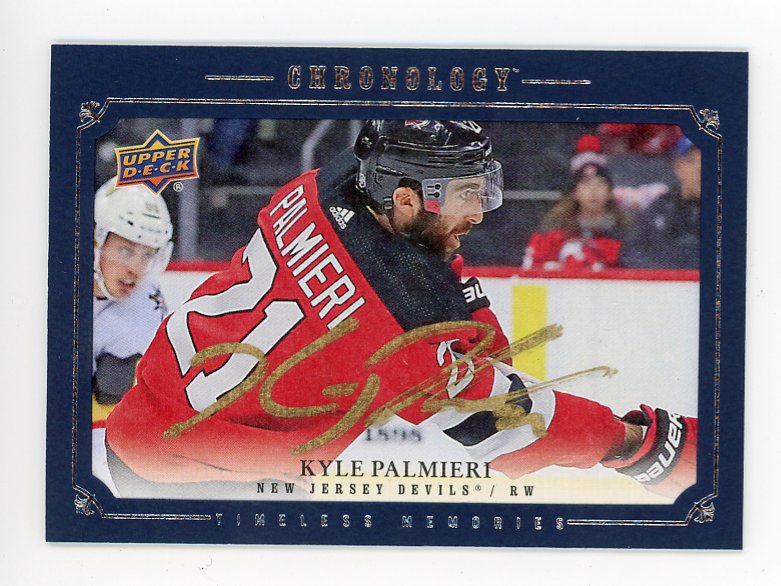 2019-2020 Kyle Palmieri Timeless Memories Auto Chronology New Jersey Devils # CA-KP