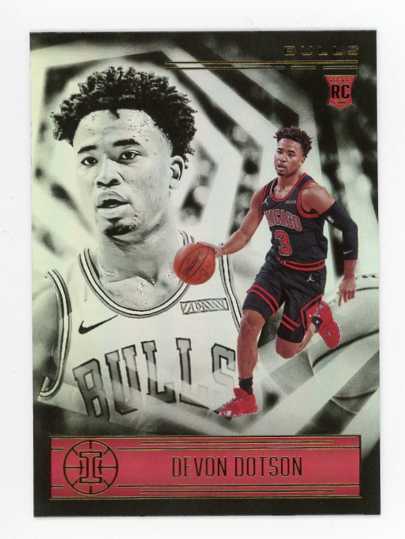 2020-2021 Devon Dotson Rookie Illusions Panini Chicago Bulls # 181