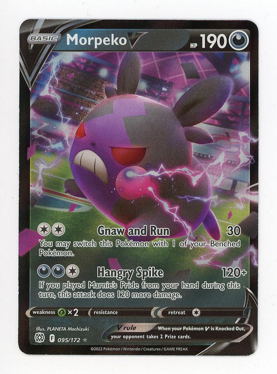 Morpeko V 095/172 Pokemon 2022 Full Art Brilliant Stars