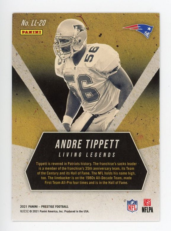 2021 Andre Tippett Living Legends Panini New England Patriots # LL-20