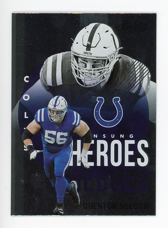 2021 Quenton Nelson Unsung Heroes Absolute Panini Indianapolis Colts # UH2