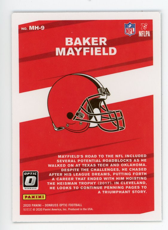 2020 Baker Mayfield My House Panini Cleveland Browns # MH-9