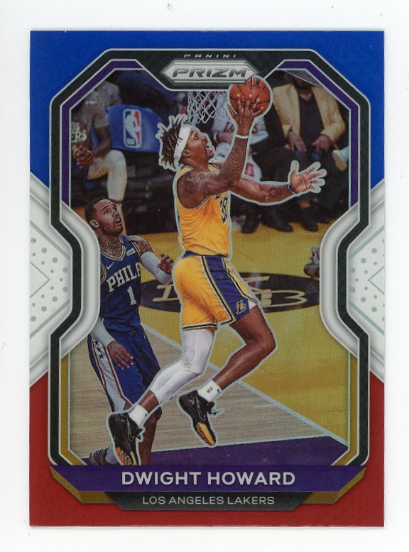 2020-2021 Dwight Howard Red, White And Blue Prizm Panini Los Angeles Lakers # 175