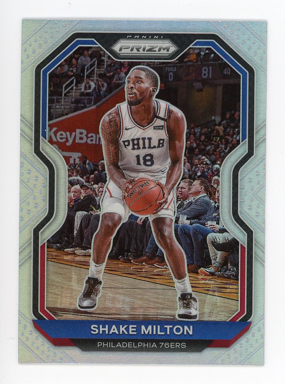 2020-2021 Shake Milton Silver Prizm Panini Philadelphia 76ers # 131