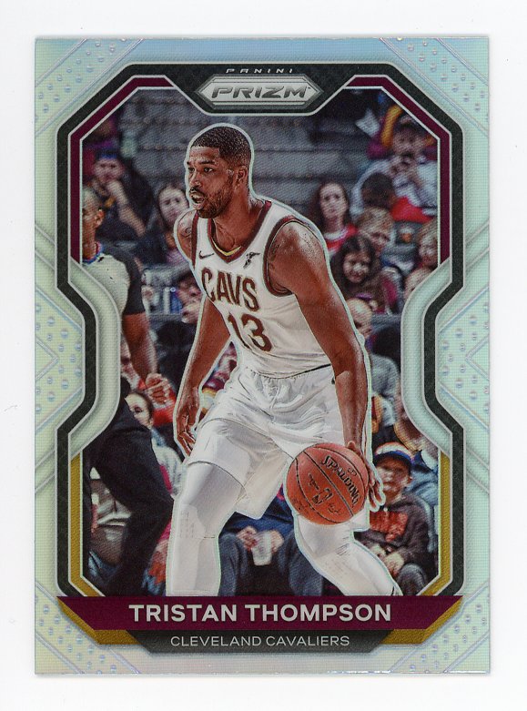 2020-2021 Tristan Thompson Silver Prizm Panini Cleveland Cavaliers # 89