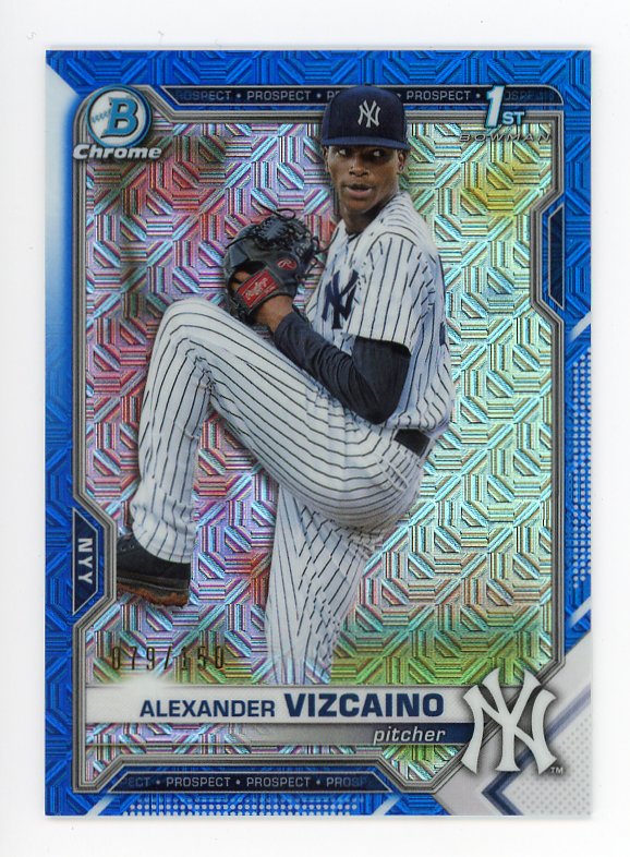 2021-2022 Alexander Vizcaino Blue Mojo Prospect #d /150 Topps New York Yankees # BCP-212