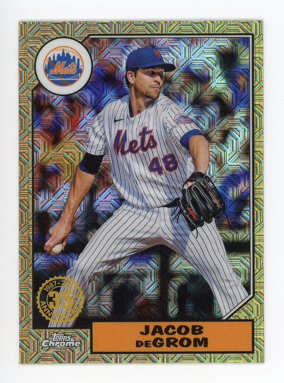 2022 Jacob Degrom Chrome Mojo Topps New York Mets # T87C-49