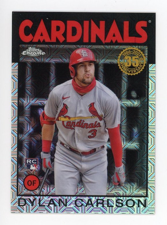 2021 Dylan Carlson Rookie Chrome Mojo Topps St.Louis Cardinals # 86TC-84