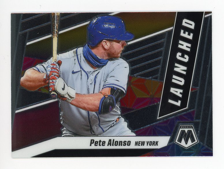 2021 Pete Alonso Launched Mosaic Panini New York Mets # L1