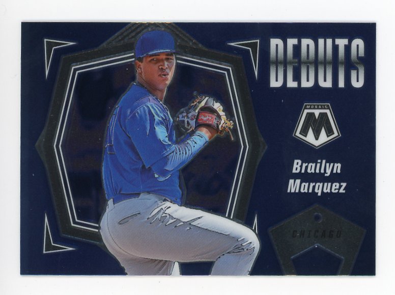 2021 Brailyn Marquez Debuts Mosaic Panini Chicago Cubs # PD8