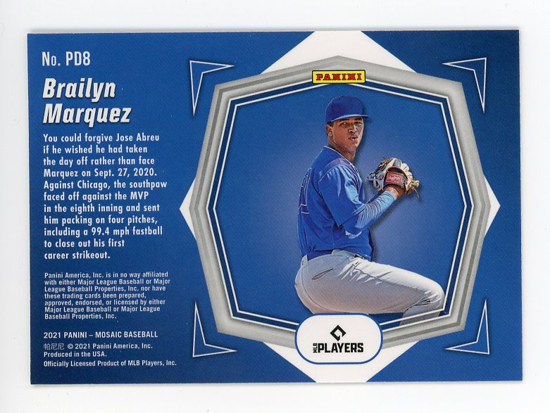 2021 Brailyn Marquez Debuts Mosaic Panini Chicago Cubs # PD8