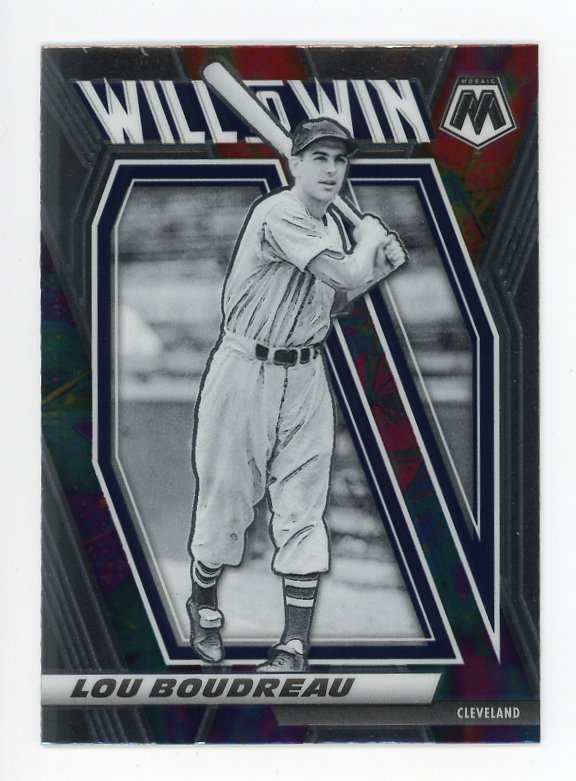 2021 Lou Boudreau Will To Win Mosaic Panini Cleveland Indians # WTW11