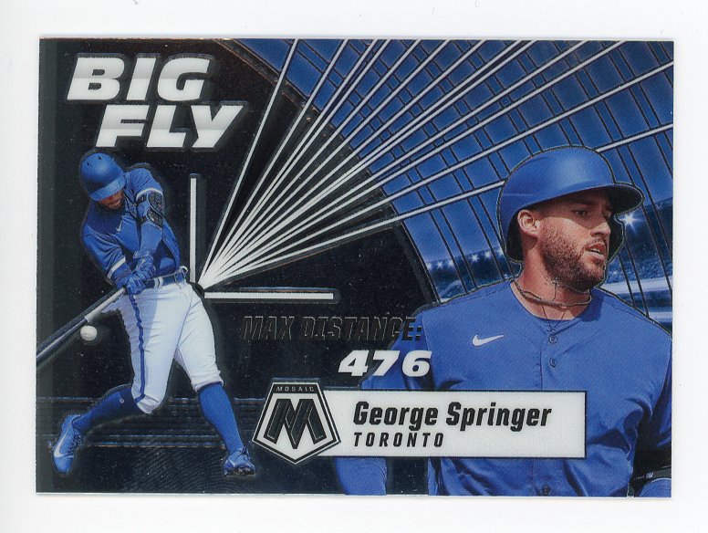 2021 George Springer Big Fly Mosaic Panini Toronto Blue Jays #BF6