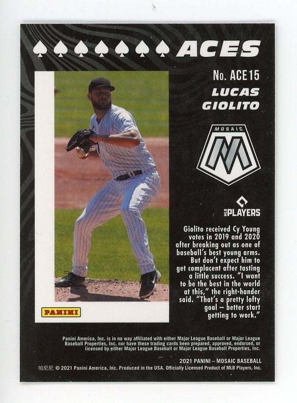 2021 Lucas Giolito Aces Mosaic Panini Chicago White Sox #ACE15
