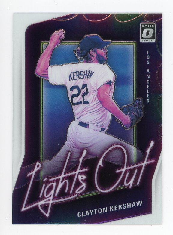 2021 Clayton Kershaw Lights Out Optic Panini Los Angeles Dodgers # LO14