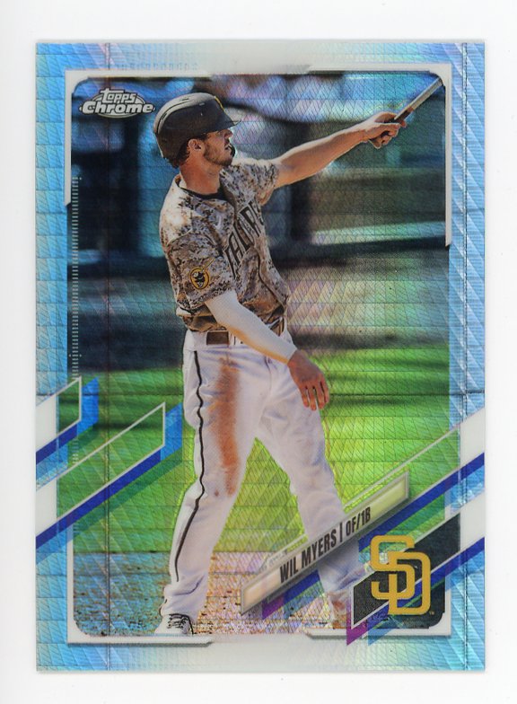 2021 Wil Myers Base Prizm Refractor Topps San Diego Padres # 217