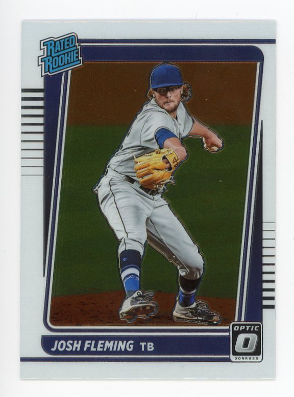 2021 Josh Fleming Rated Rookie Optic Topps Tampa Bay Rays # 92