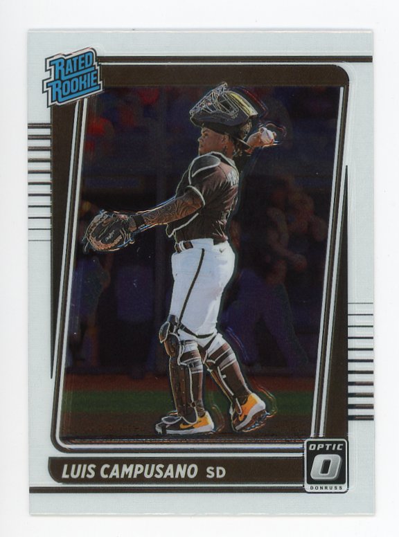 2021 Luis Campusano Rated Rookie Optic Topps San Diego Padres # 66