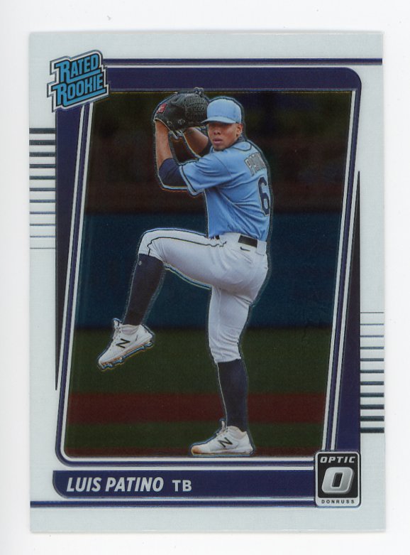 2021 Luis Patino Rated Rookie Optic Topps Tampa Bay Rays # 55