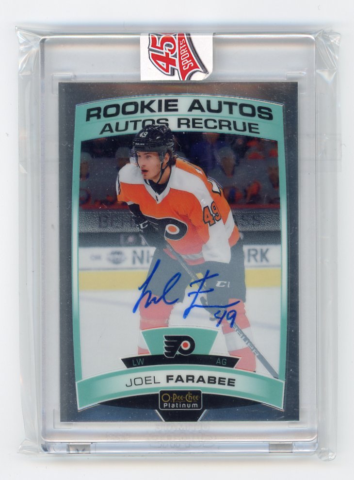 2019-2020 Joel Farabee Rookie Autos OPC Philadelphia Flyers # R-JF