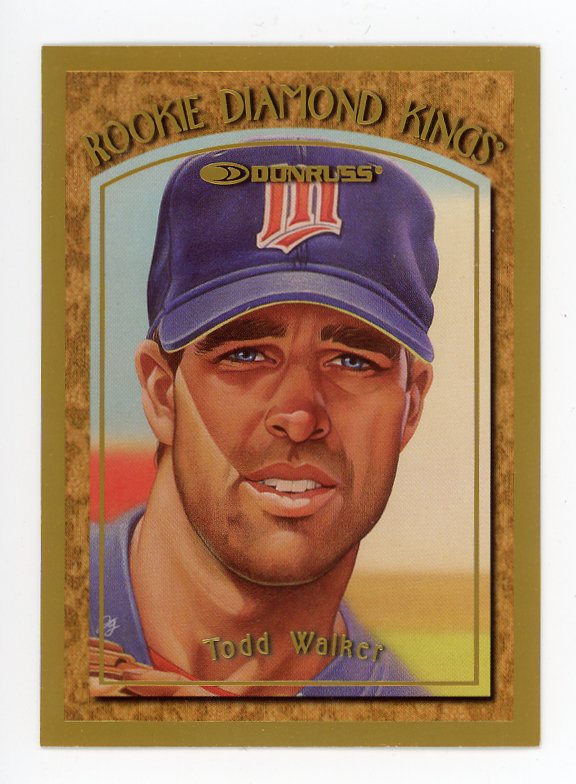 1997 Todd Walker Rookie Diamond Kings #d /10000 Minnesota Twins