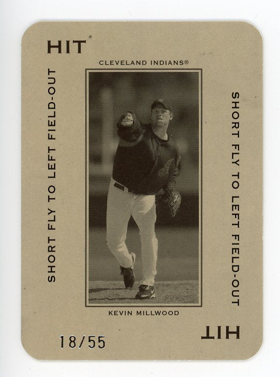 2005 Kevin Millwood Throwback Threads Polo #d /55 Donruss Cleveland Indians # PG-11
