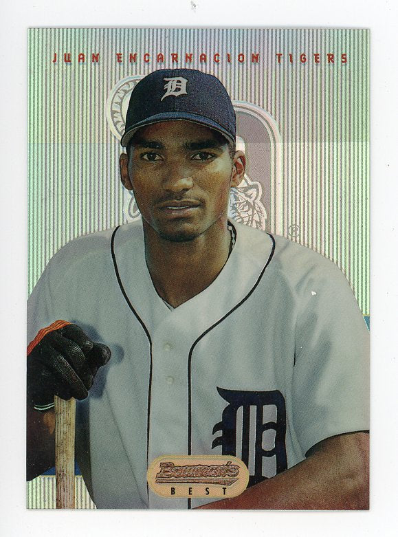 1995 Juan Encarnacion Bowman's Best Refractor Detroit Tigers # 49