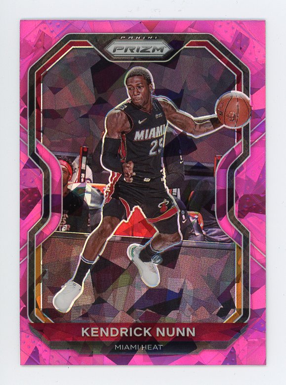 2020-2021 Kendrick Nunn Pink Cracked Ice Prizm Miami Heat # 213