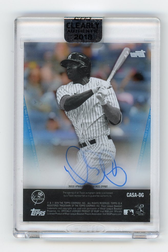 2018 Didi Gregorius Clearly Authentic Auto #d /25 Topps New York Yankees # CASA-DG