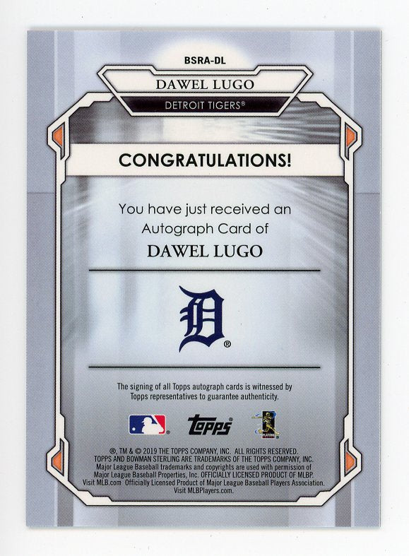 2019 Dawel Lugo Sterling Speckle Auto #D /99 Topps Detroit Tigers # BSRA-DL
