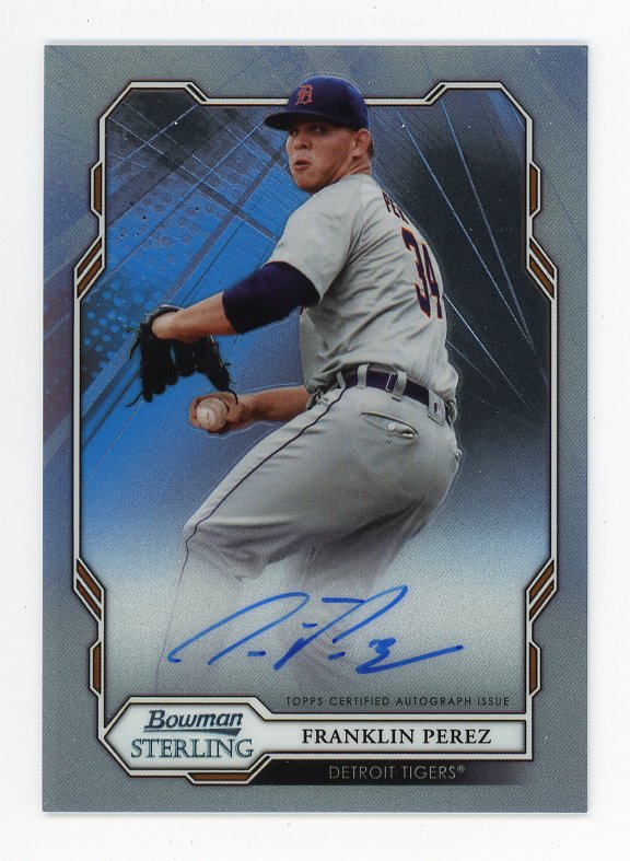 2019 Franklin Perez Sterling Auto Topps Detroit Tigers # BSPA-FP