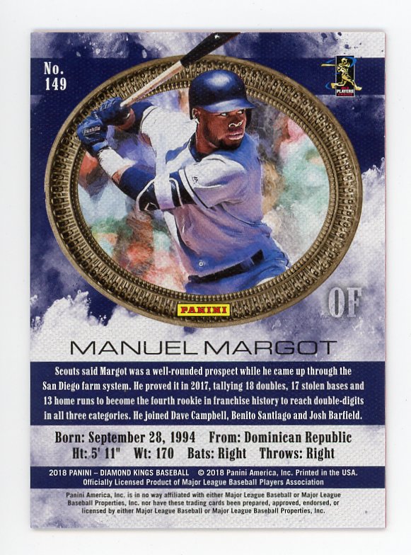2018 Manuel Margot Diamond Kings Red Frame Panini San Diego Padres # 149