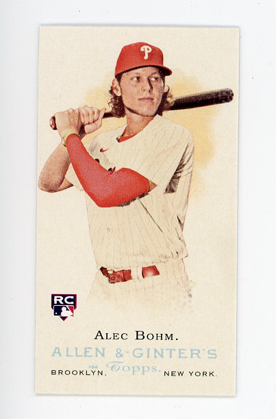 2021 Alec Bohm Rookie Mini Allen And Ginter Pittsburgh Pirates # MRD-4
