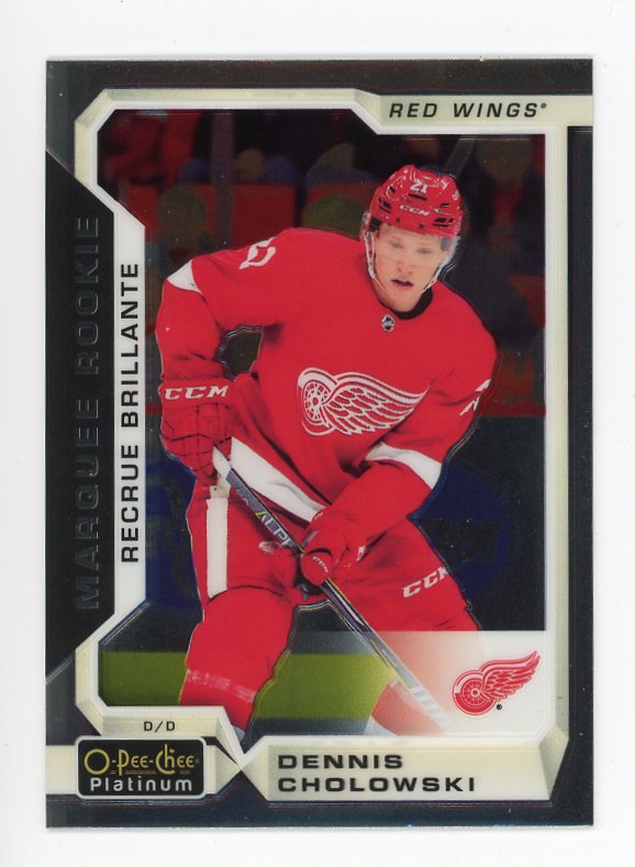2018-2019 Dennis Cholowski Marquee Rookie OPC Platinum Detroit Red Wings # 195