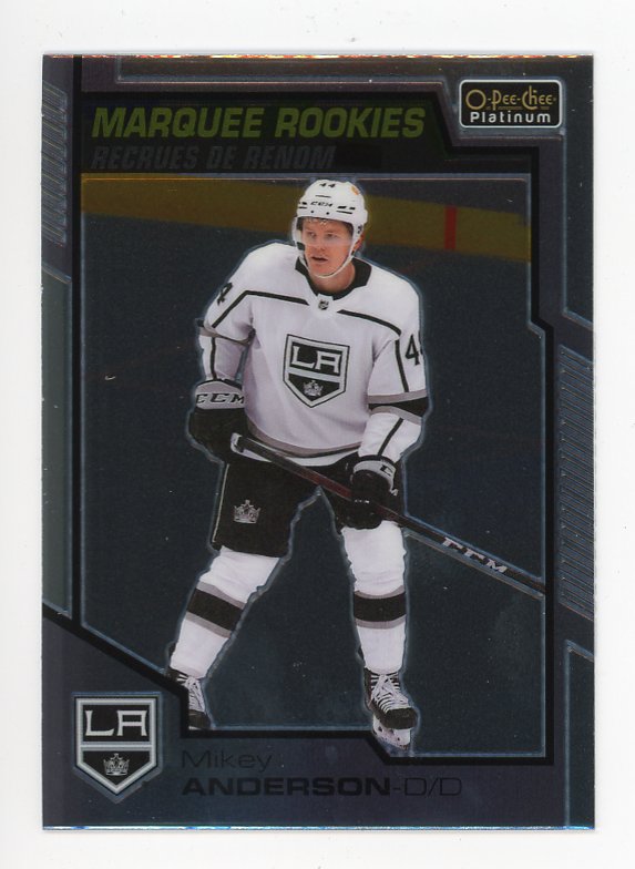 2020-2021 Mikey Anderson Marquee Rookie OPC Platinum Los Angeles Kings # 179