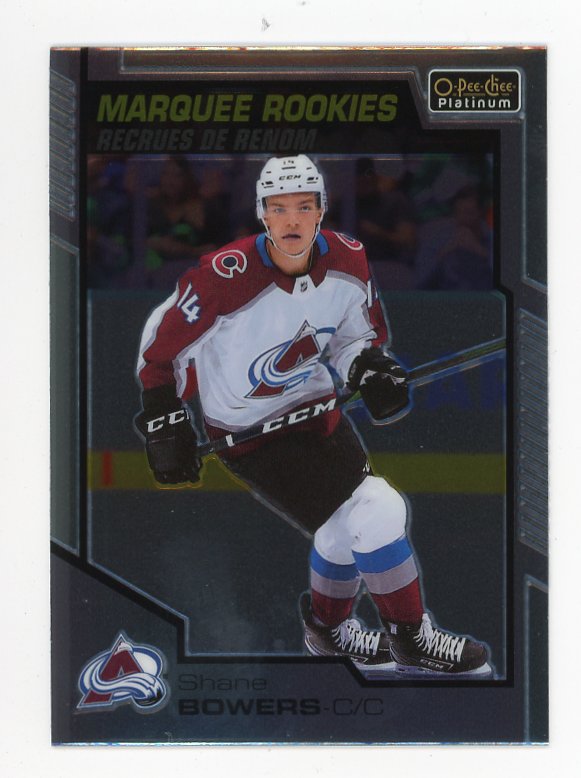 2020-2021 Shane Bowers Marquee Rookie OPC Platinum Colorado Avalanche # 166