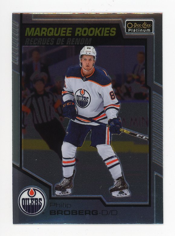 2020-2021 Philip Broberg Marquee Rookie OPC Platinum Edmonton Oilers # 190