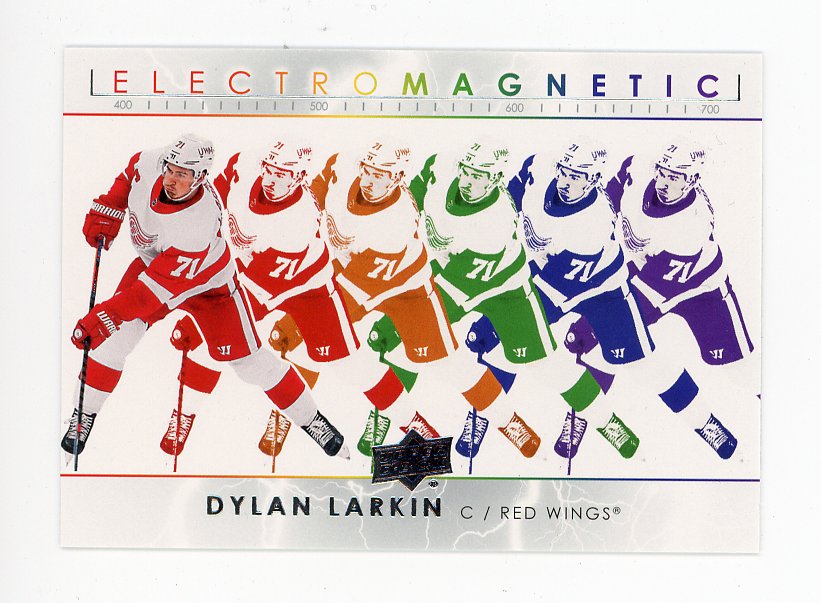 2021-2022 Dylan Larkin Electromagnetic Upper Deck Detroit Red Wings # EM-9