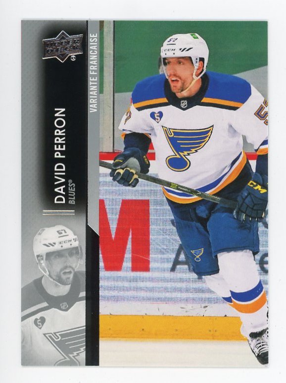 2021-2022 David Perron French Variant Upper Deck St.Louis Blues # 156