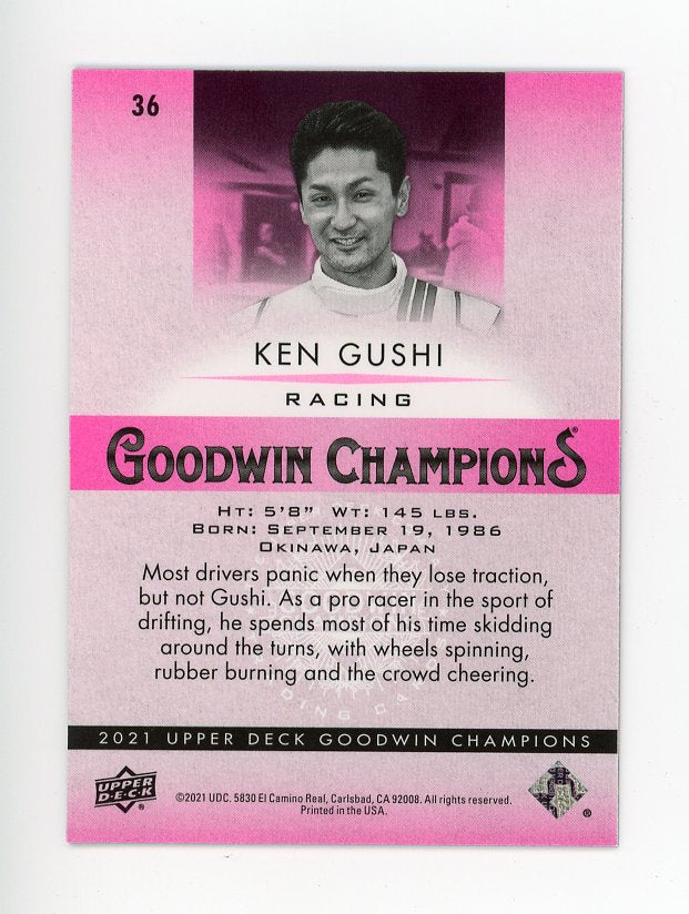 2021 Ken Gushi Pink Traxx #D /299 Goodwin Champions # 36